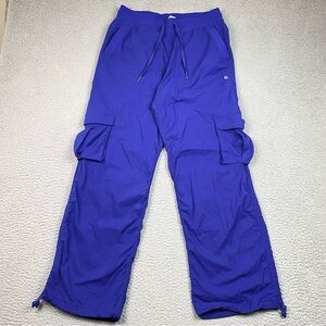 Lululemon Dance Studio Pants Women's Size M Blue Cargo Cinch Hem Stretch Medium
